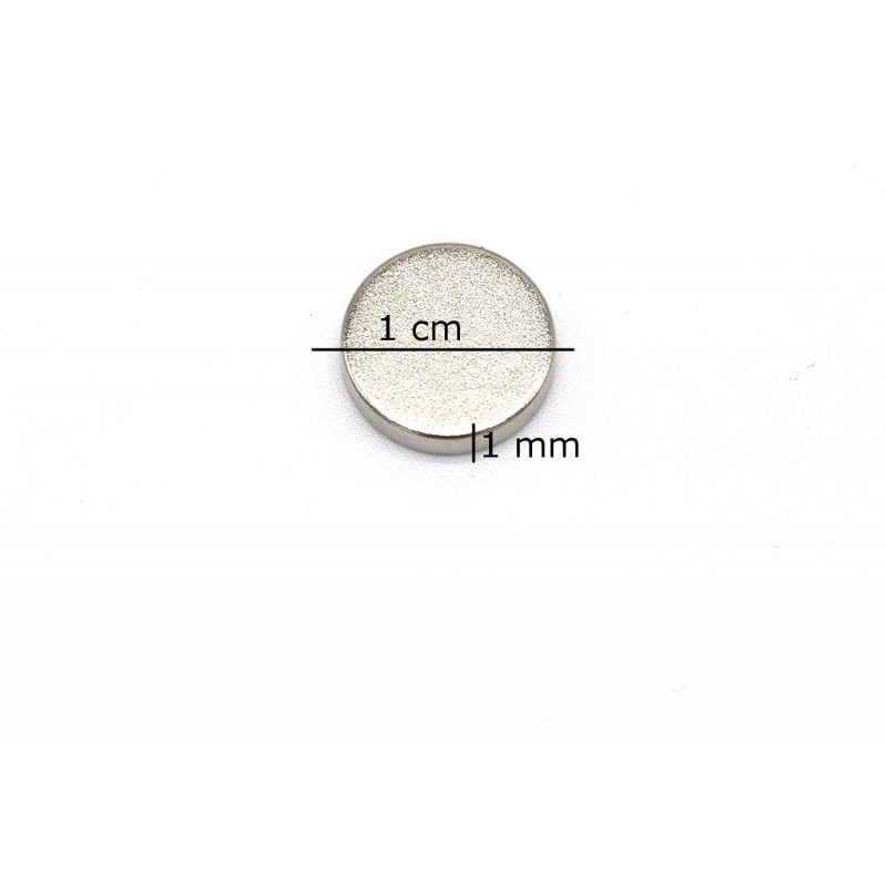 135 Magneti 1x0,1 cm calamite tonde potenti bricolage fai da te magnete calamita