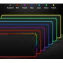 Tappetino mouse tappeto XXL RGB mousepad 900x400 mm led cambio colore gaming