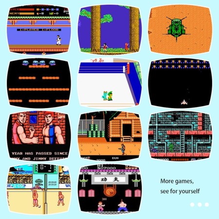 CONSOLE RETRO MINI GIOCHI CLASSICI 620 IN 1 CON 2 CONTROLLER ANNI '80 '90 ARCADE
