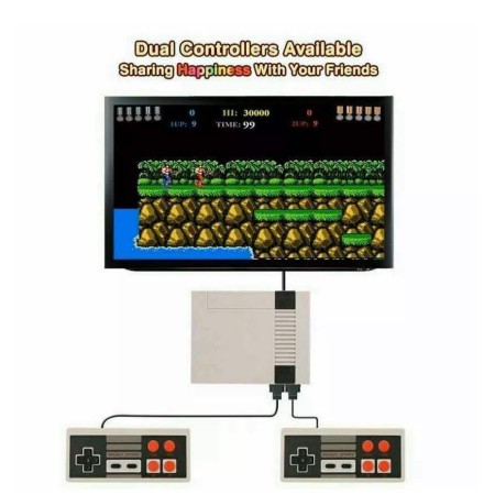 CONSOLE RETRO MINI GIOCHI CLASSICI 620 IN 1 CON 2 CONTROLLER ANNI '80 '90 ARCADE