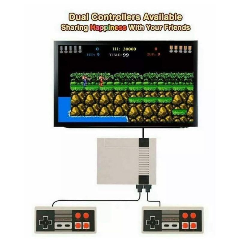 Hongu CONSOLE RETRO MINI GIOCHI CLASSICI 620 IN 1 CON 2 CONTROLLER ...