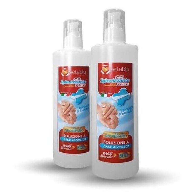Setablu Gel igienizzante disinfettante per mani flacone 500ml dispe...