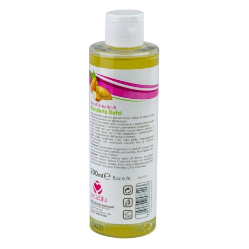 Setablu Olio di mandorle dolci 2 flaconi da 200ml olio per tutto il...