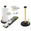 PORTAROTOLO DA CUCINA IN LEGNO 16X27CM porta pellicole verticale assorbente casa