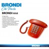 Brondi TELEFONO FISSO TASTI GRIGI GRANDI TAVOLO CASA UFFICIO HOTEL ...