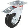 Hongu Ruota per carrello girevole rotella 125mm con freno 360° Pias...