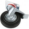 Hongu Ruota per carrello girevole rotella 200mm con freno 360° Pias...