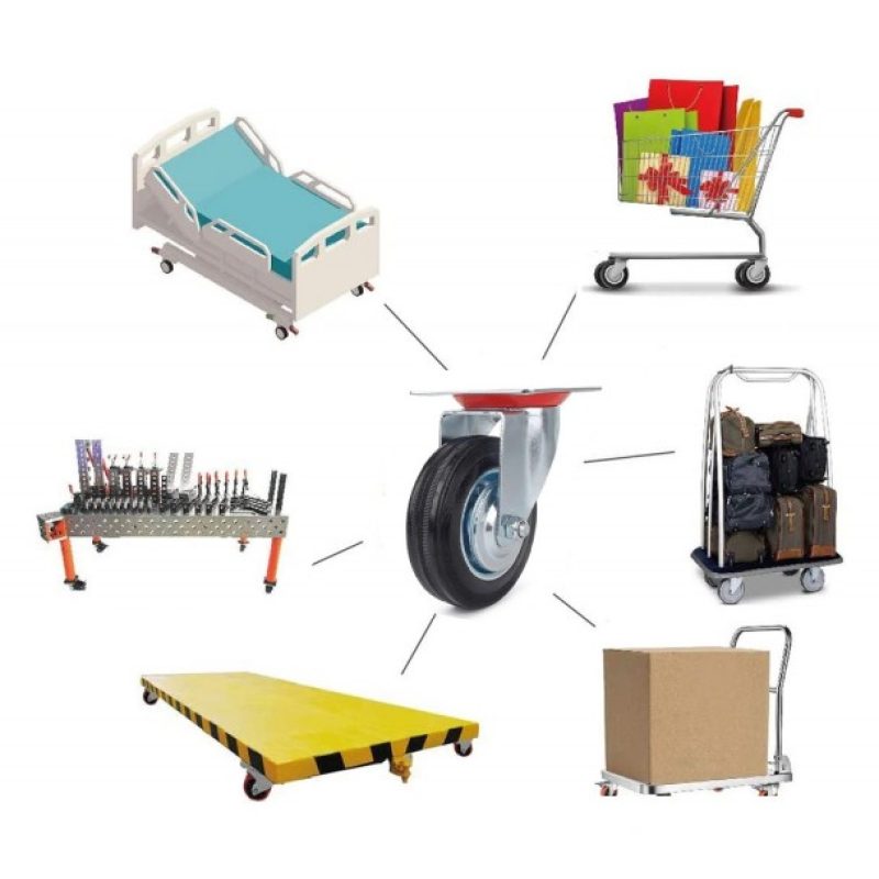 Hongu 2 Ruote piroettanti carrello girevole rotella 75mm Piastra Di...