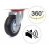 Hongu 2 Ruote piroettanti carrello girevole rotella 75mm Piastra Di...