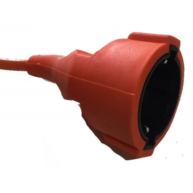 Cavo prolunga corrente elettrica giardino da esterni schuko 30 metri - Arancione