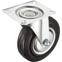 2 Ruote piroettanti carrello girevole rotella 200mm Piastra Di Fissaggio gomma