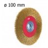 Spazzola circolare rotante ferro acciaio fil di ferro levigatrice 100 mm oro
