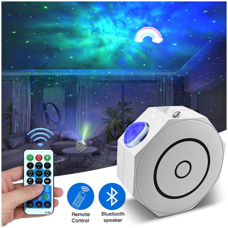 Generico Lampada Proiettore LED Speaker Cassa Bluetooth USB effetti...