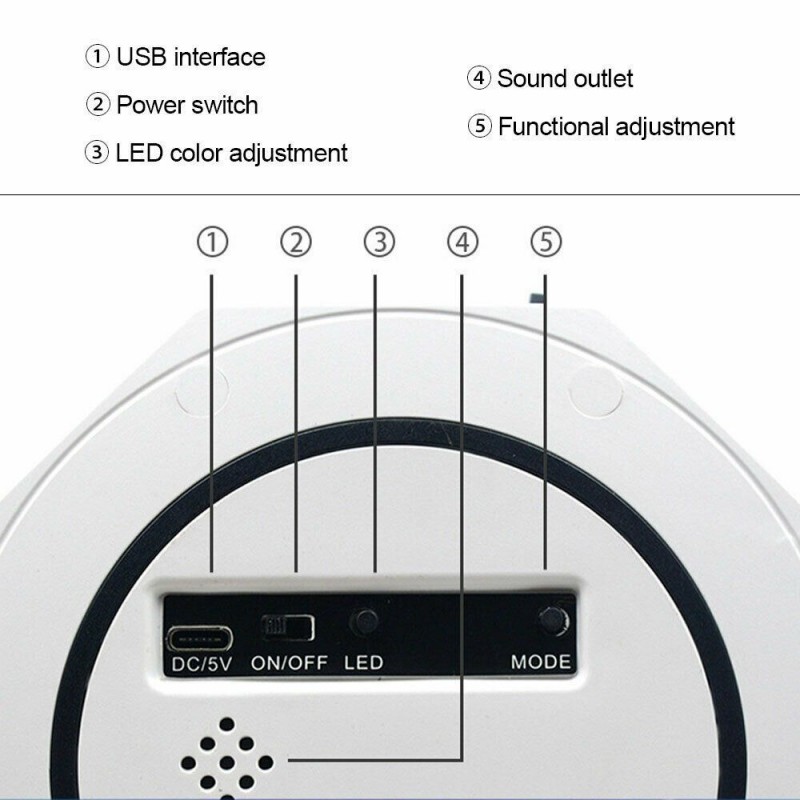 Generico Lampada Proiettore LED Speaker Cassa Bluetooth USB effetti...