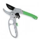 Forbici Cesoie da potatura a cricchetto pota giardino antiscivolo acciaio 22cm