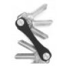 Portachiavi organizzatore 12 chiavi metallo nero pieghevole portatile
