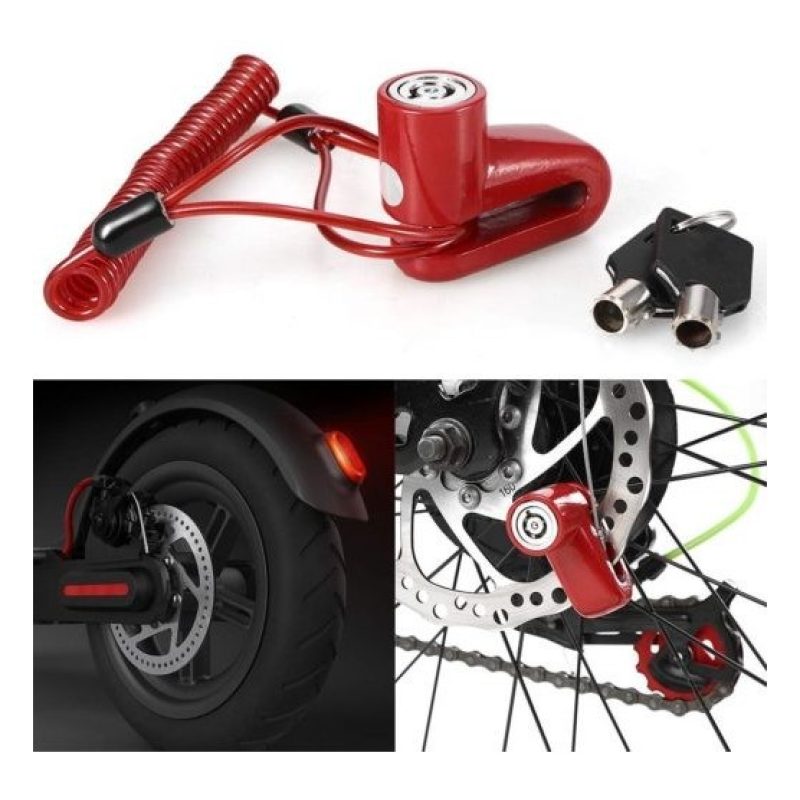 Hongu BLOCCA DISCO CON CORDINO DA 120 CM BLOCCADISCO MOTO SCOOTER R...