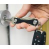 Portachiavi organizzatore 12 chiavi metallo nero pieghevole portatile