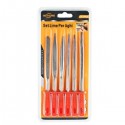 Set da 6 mini lime ad ago per ferro legno lunghezza di 165mm manico rivestito