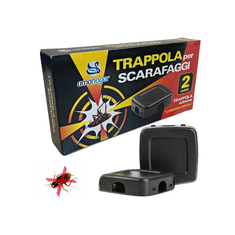 Nido Trappola Adesiva Per Scarafaggi Esca Insetti Adescante Scarafaggio 6 pezzi