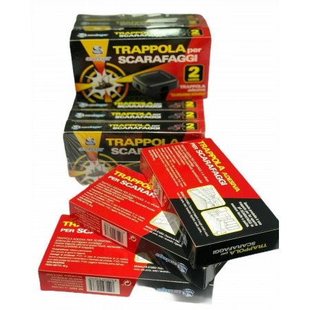 Nido Trappola Adesiva Per Scarafaggi Esca Insetti Adescante Scarafaggio 6 pezzi