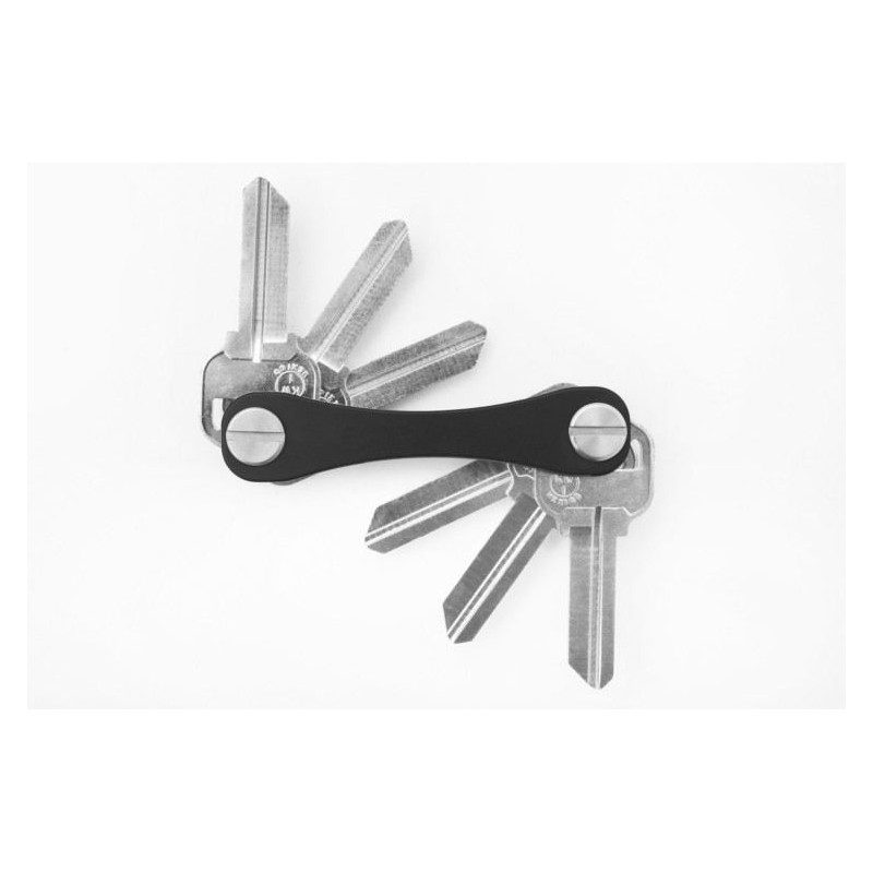 Portachiavi organizzatore 12 chiavi metallo nero pieghevole portatile