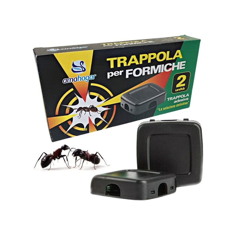 NIDO TRAPPOLA ADESIVA PER FORMICHE ESCA INSETTI ADESCANTE FORMICHE 6 PEZZI