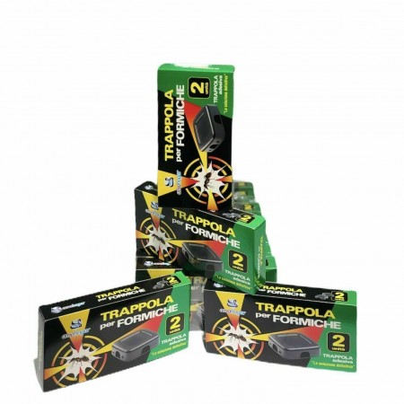 NIDO TRAPPOLA ADESIVA PER FORMICHE ESCA INSETTI ADESCANTE FORMICHE 6 PEZZI