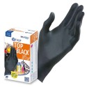 GUANTI MONOUSO NERI IN NITRILE SENZA POLVERE LATEX FREE 100 pezzi M box