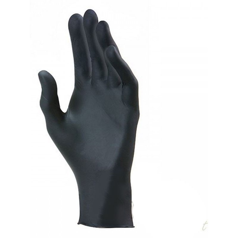Icoguanti GUANTI MONOUSO NERI IN NITRILE SENZA POLVERE LATEX FREE 1...