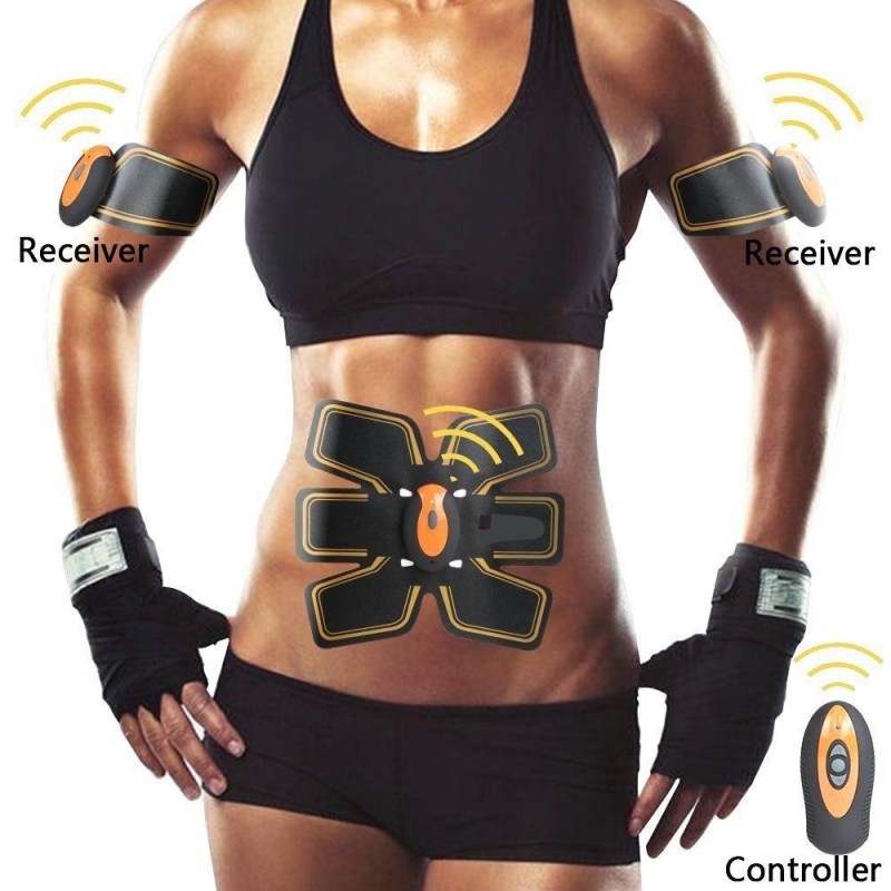 EMS Elettro stimolatore wireless con telecomando addominali gamme glutei fitness