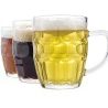 Confezione 3 Calici birra con manico 30 cl tazze colazione MUG in v...