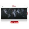 Mousepad tappetino XXL 900x400x3mm Mappa del Mondo mouse mat tappeto laptop game
