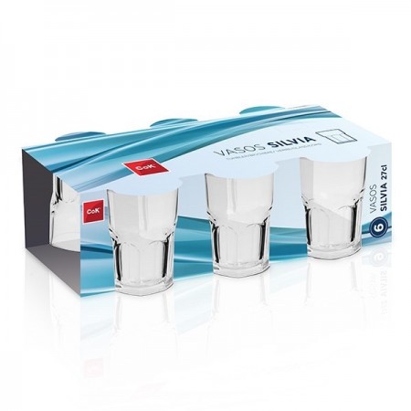 SET 12 BICCHIERI IN VETRO PER ACQUA VINO COCKTAI 27 CL CASA RISTORANTE BAR PUB