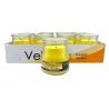 Lumar SET 12 CANDELE PROFUMEATE in VASETTO VETRO BANANA AMBIENTE 7X...