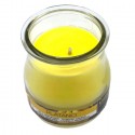 SET 12 CANDELE PROFUMEATE in VASETTO VETRO BANANA AMBIENTE 7X5,5 CM ESTATE