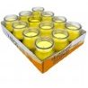 Lumar SET 12 CANDELE PROFUMEATE in VASETTO VETRO BANANA AMBIENTE 7X...