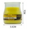 Lumar SET 12 CANDELE PROFUMEATE in VASETTO VETRO BANANA AMBIENTE 7X...