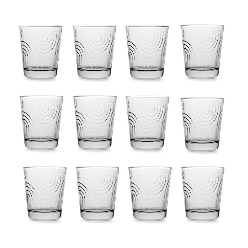 SET 12 BICCHIERI IN VETRO DA ACQUA COCKTAIL 27 CL CASA RISTORANTE BAR PUB DECORO