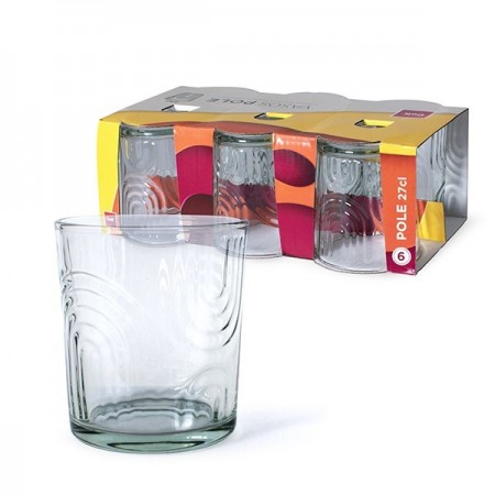 SET 12 BICCHIERI IN VETRO DA ACQUA COCKTAIL 27 CL CASA RISTORANTE BAR PUB DECORO