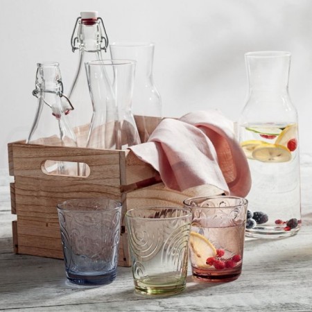 SET 12 BICCHIERI IN VETRO DA ACQUA COCKTAIL 27 CL CASA RISTORANTE BAR PUB DECORO