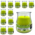 SET 12 CANDELE PROFUMEATE in VASETTO VETRO UVA AMBIENTE 7X5,5 CM ESTATE