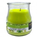 SET 12 CANDELE PROFUMEATE in VASETTO VETRO UVA AMBIENTE 7X5,5 CM ESTATE