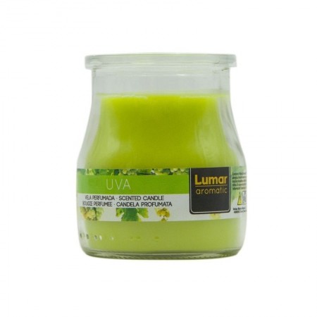 SET 12 CANDELE PROFUMEATE in VASETTO VETRO UVA AMBIENTE 7X5,5 CM ESTATE
