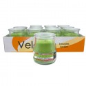 SET 12 CANDELE PROFUMEATE in VASETTO VETRO ANGURIA AMBIENTE 7X5,5 CM ESTATE