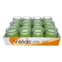 SET 12 CANDELE PROFUMEATE in VASETTO VETRO ANGURIA AMBIENTE 7X5,5 CM ESTATE