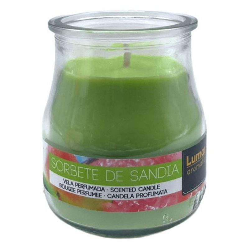 Lumar SET 12 CANDELE PROFUMEATE in VASETTO VETRO ANGURIA AMBIENTE 7...