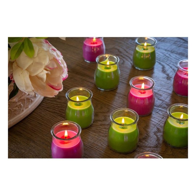 Lumar SET 12 CANDELE PROFUMEATE in VASETTO VETRO ANGURIA AMBIENTE 7...