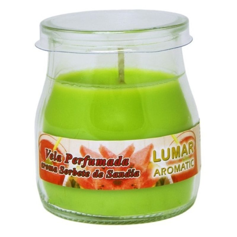 Lumar SET 12 CANDELE PROFUMEATE in VASETTO VETRO ANGURIA AMBIENTE 7...