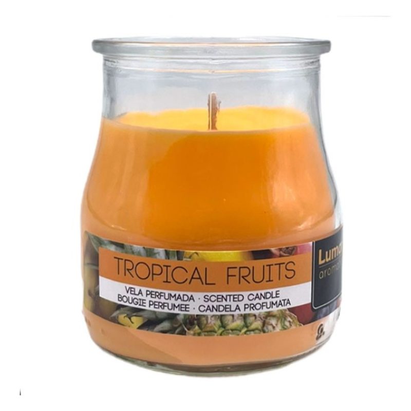 Generico SET 12 CANDELE PROFUMEATE in VASETTO VETRO FRUTTI TROPICAL...